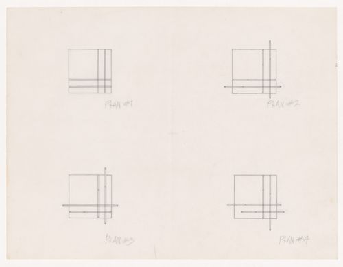Sketch plans for House VI, Cornwall, Connecticut