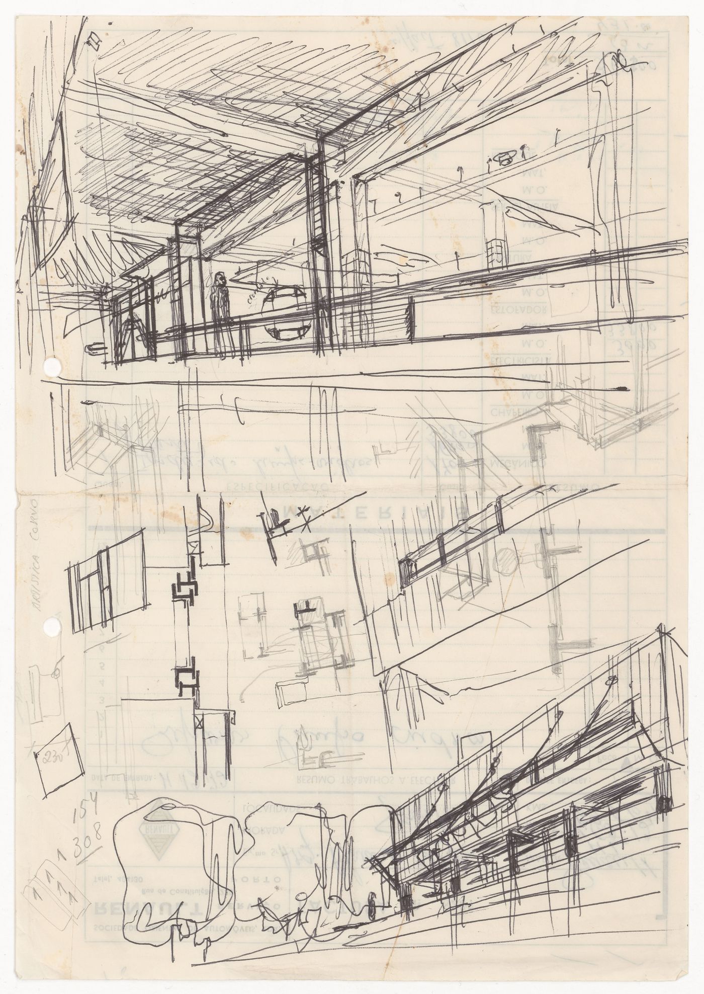 Sketch for Cooperativa Unicoope Domus/Pasteleira, Porto