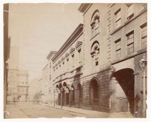 View of an unidentified street, Manchester, England