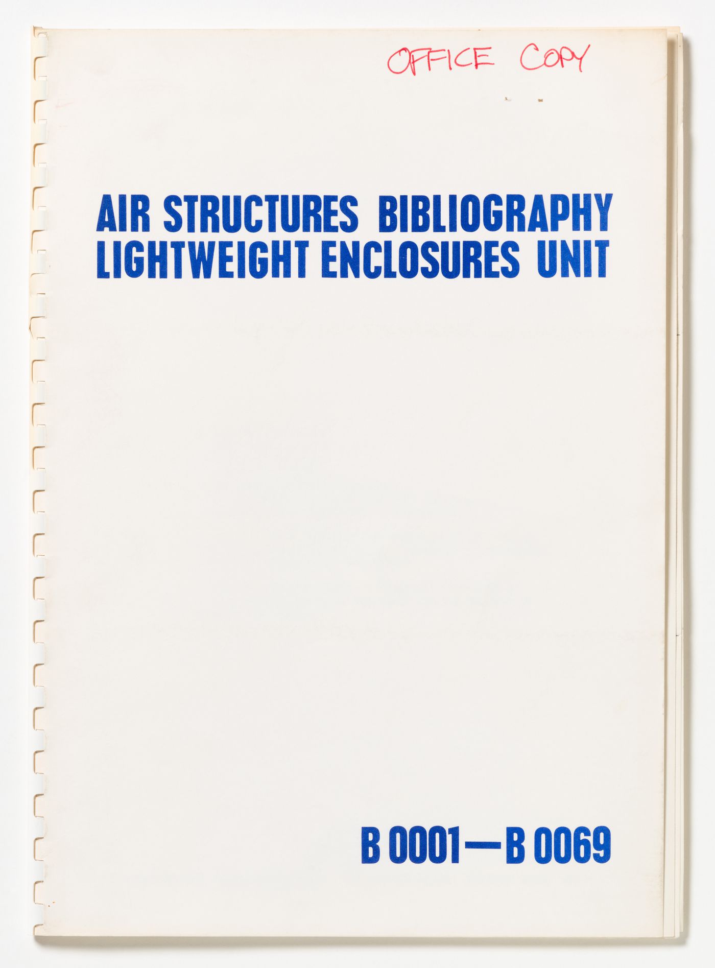 Air Structures Bibliography