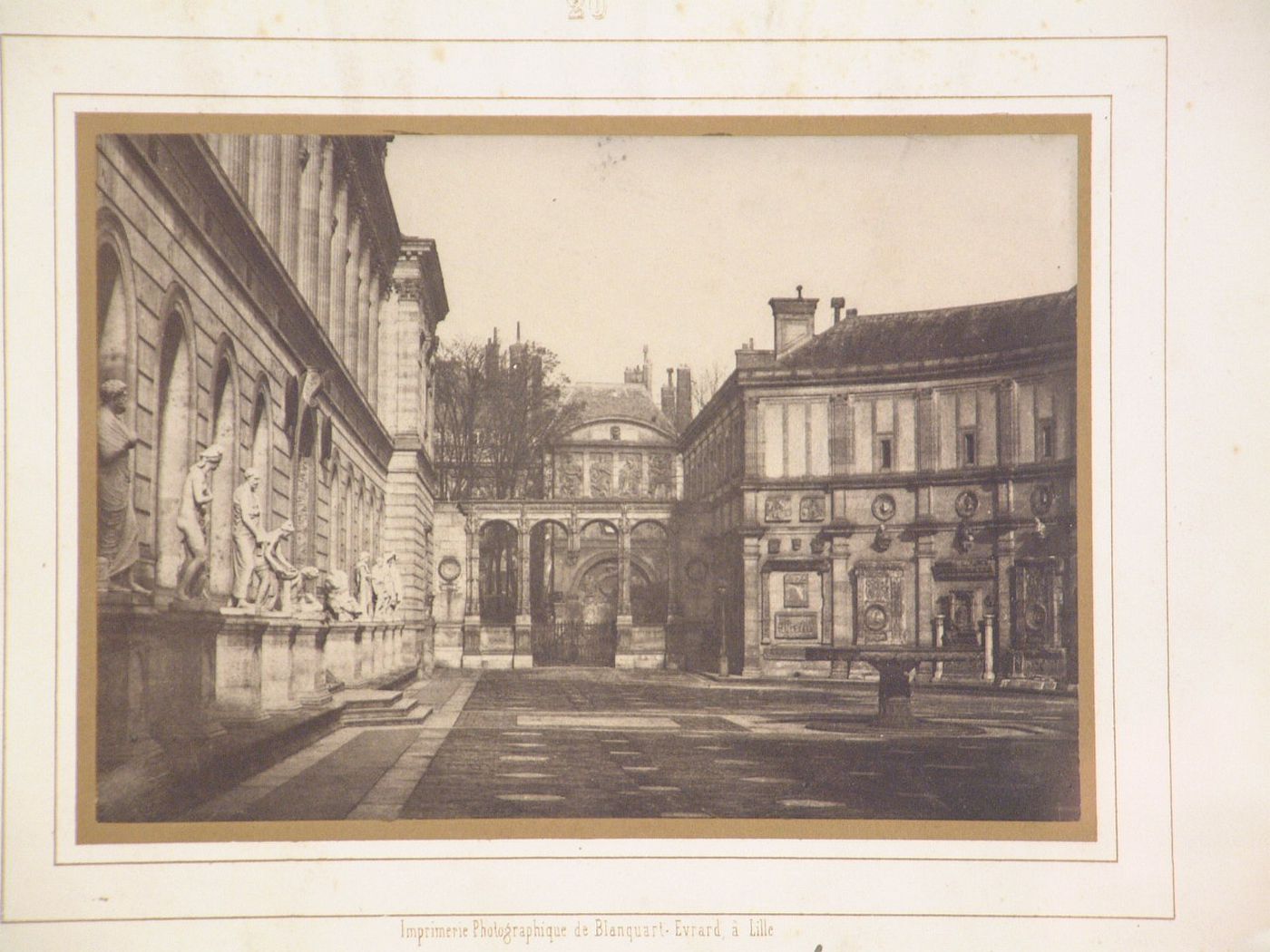 Courtyard of the Palais de l'École des Beaux Arts, Paris, France