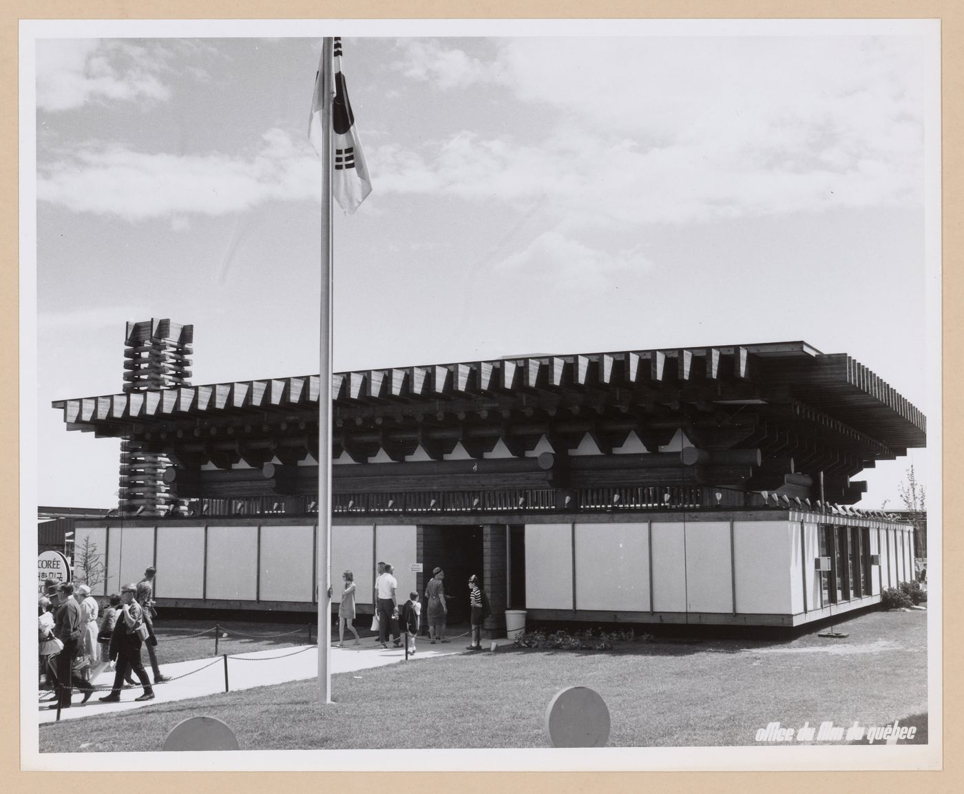 View of the Republic of Korea Pavilion, Expo 67, Montréal, Québec