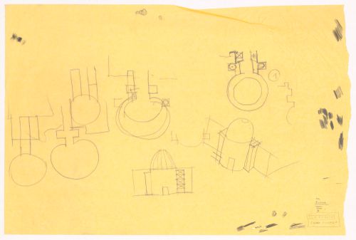 Conceptual drawings for University of Miami, New School of Architecture