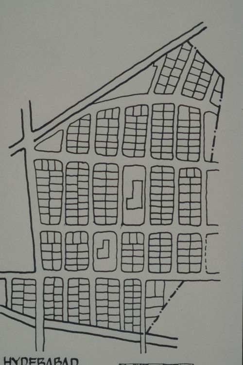 Site plan of Hydebabad, India