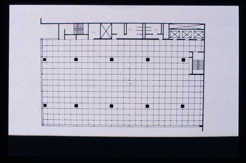 Slide of a drawing for Pepsi-Cola Corporation World  Headquarters, New York, by Skidmore, Owings and Merrill