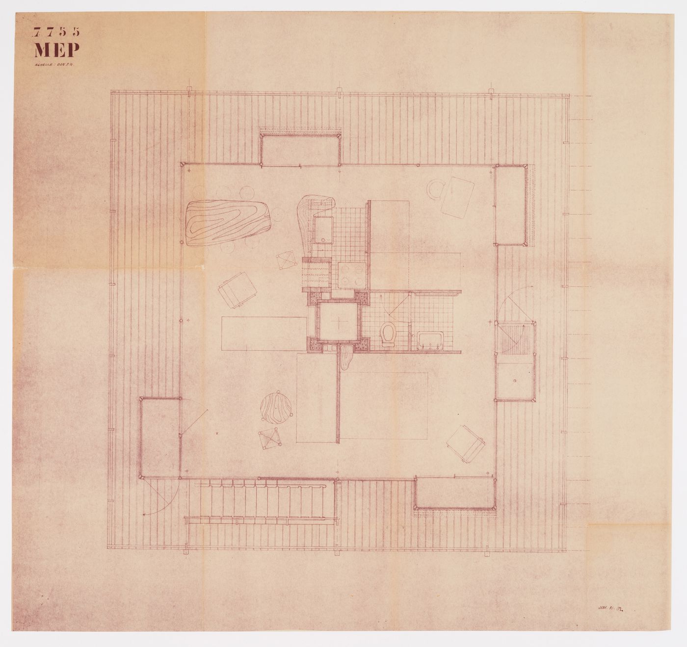 Floor plan for the Villa MEP