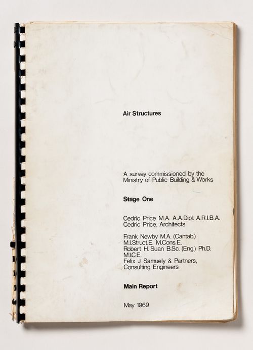 Air structures: a survey commissioned by the Ministry of Public Building & Works: stage one: main report