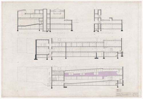 Sections for Centro Galego de Arte Contemporânea, Santiago de Compostela, Spain