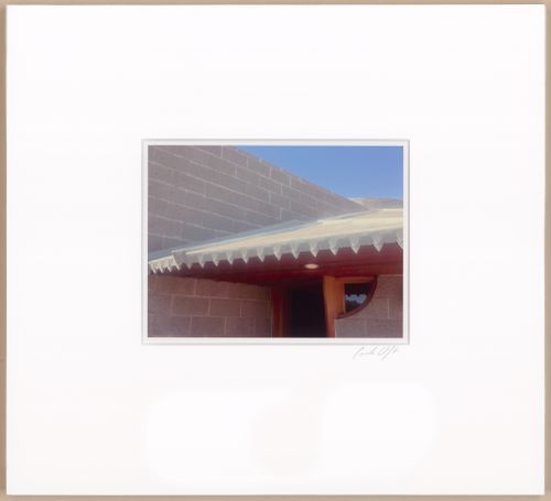 Entrance door, outside, with teeth and half-eye, from the series The David and Gladys Wright House