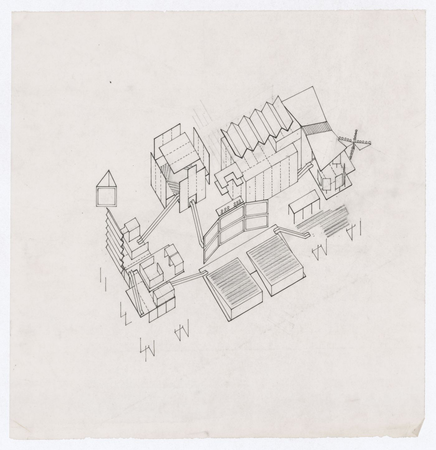 Axonometric for Fun Palace project