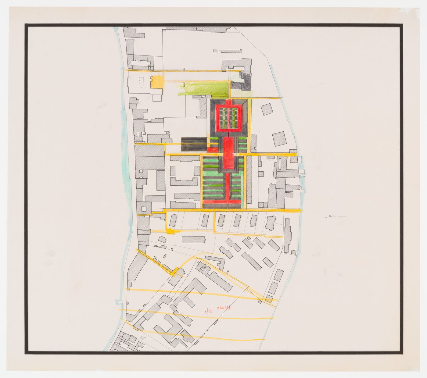 Project for redevelopment of the Campo di Marte area of La Giudecca, Venice, Italy: site plan
