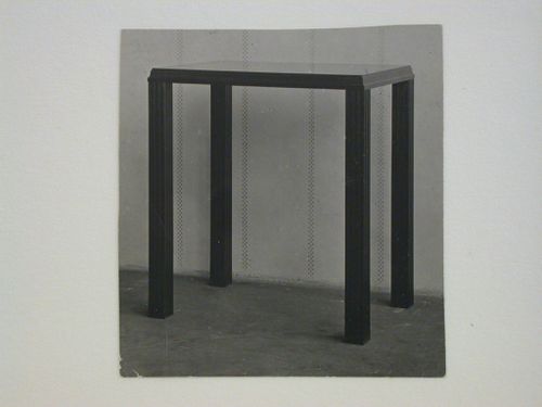 View of a dining room table for the Hodlers' apartment, Geneva, Switzerland