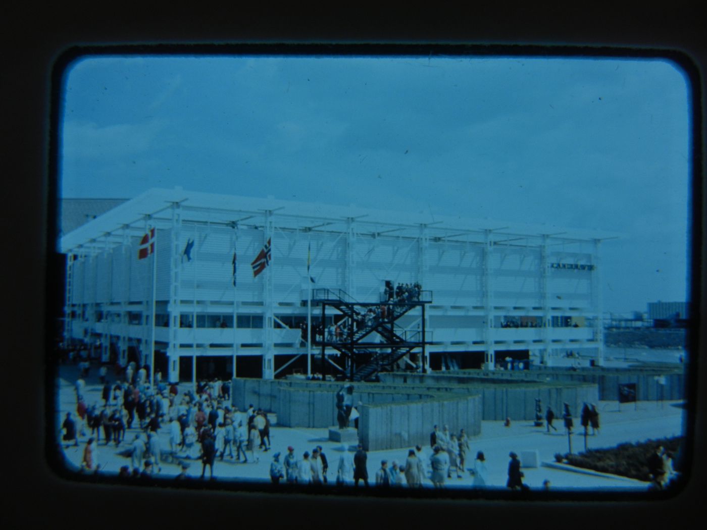 View of the Scandinavian Pavilion, Expo 67, Montréal, Québec