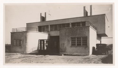 View of entrance to a government distillery, Istanbul, Turkey