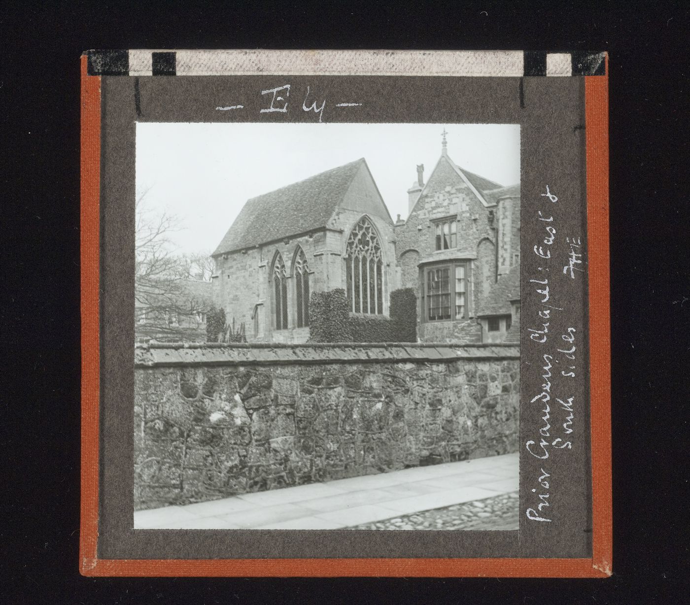 View of east and south sides of Prior Crauden's chapel, Ely, Cambridgeshire, England