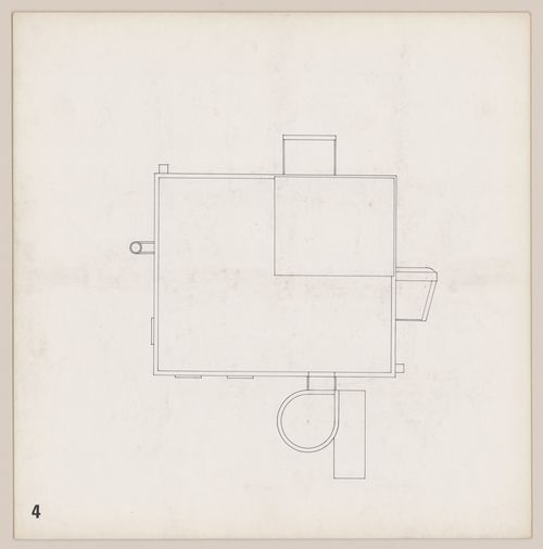 Roof plan for Bernstein House