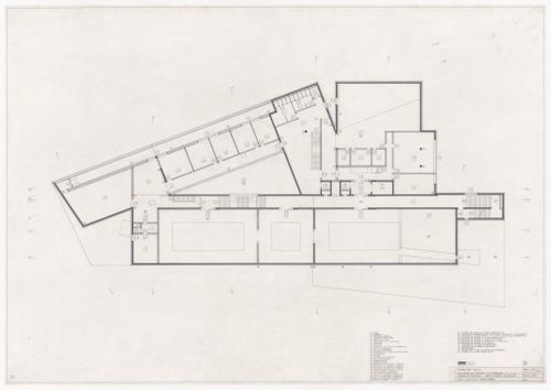 First floor plan for Centro Galego de Arte Contemporânea, Santiago de Compostela, Spain