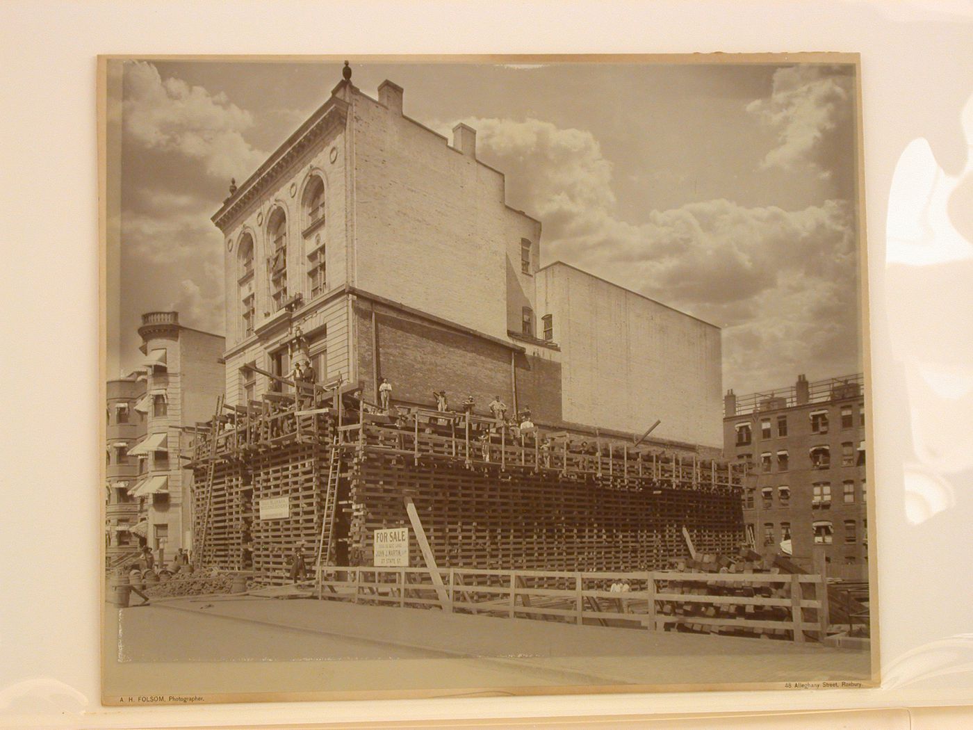 Construction and building movers [?], Roxbury, Alleghany Street, Boston [?], Massachusetts