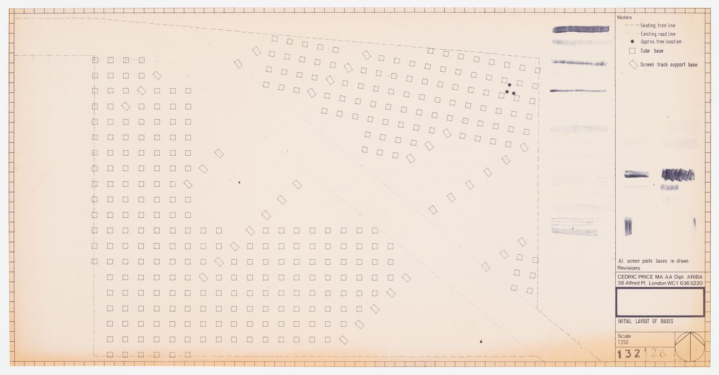 Generator: Site plan showing initial layout of bases