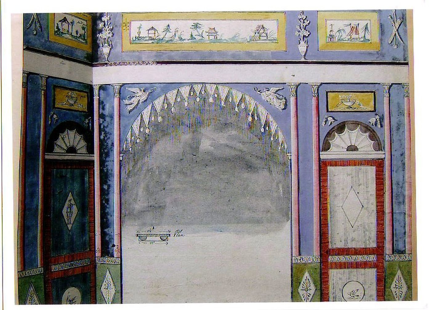 Décor pour un mur d'alcôve