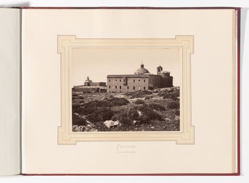 View of the Stella Maris monastery on Mount Carmel, Palestine (now Haifa, Israel)