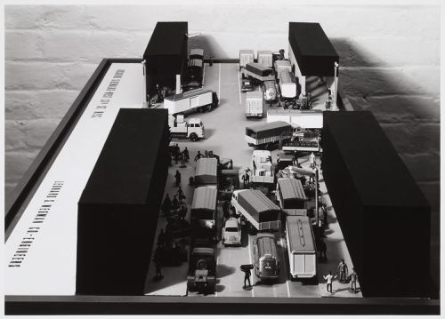 Photograph of a model for Arcading Sidewalks, West 37th Street, Manhattan, New York City, New York