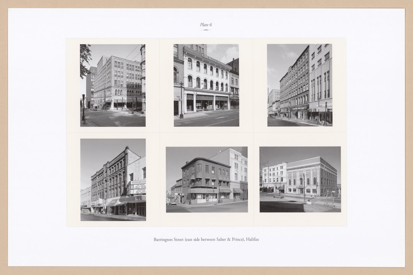 Plate 6: Barrington Street, Halifax (3 of 4), from the portfolio A Nova Scotia Archive