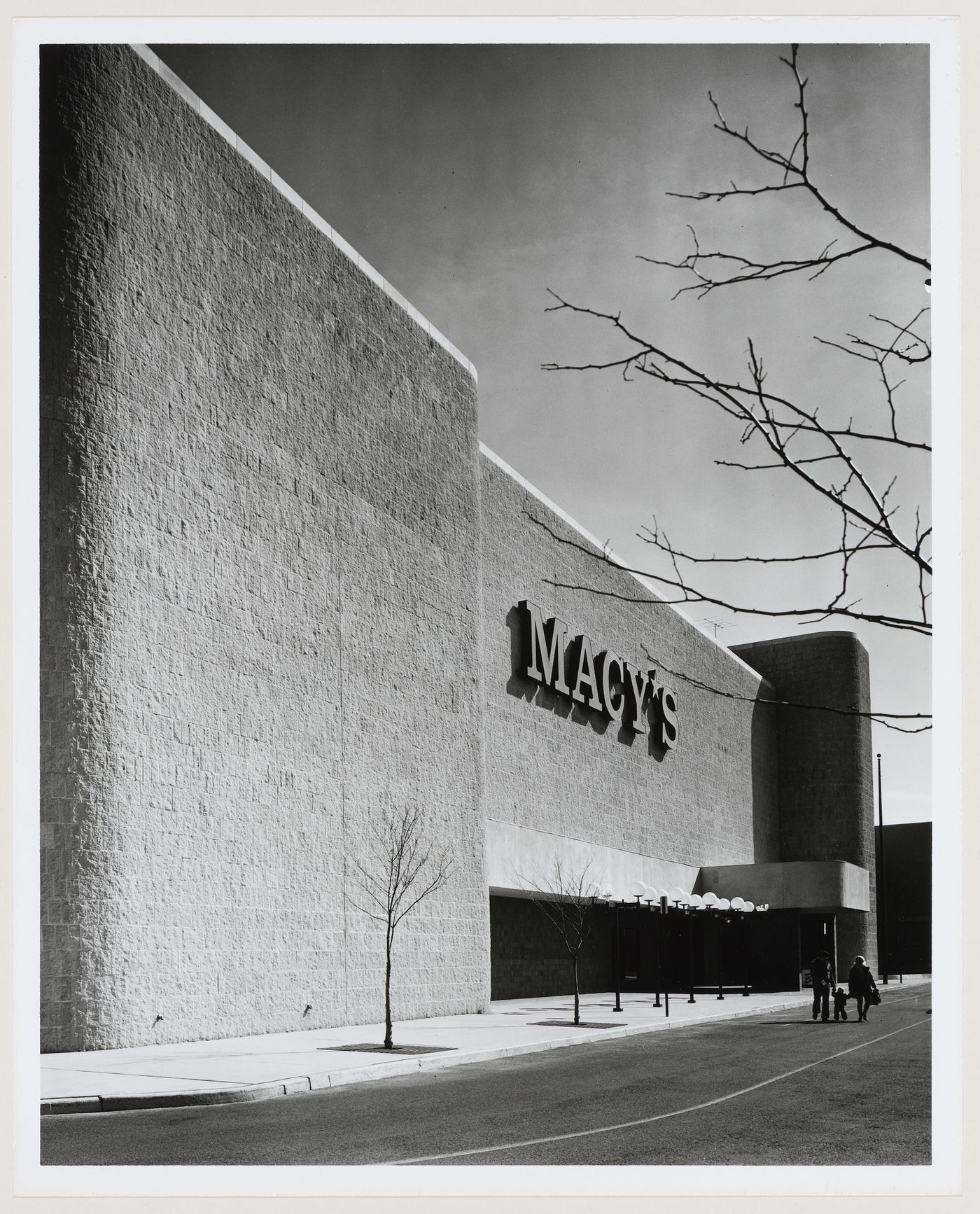 Close-up view of Macy's Department Store entrance at the Staten Island Mall, Staten Island, New York, United States