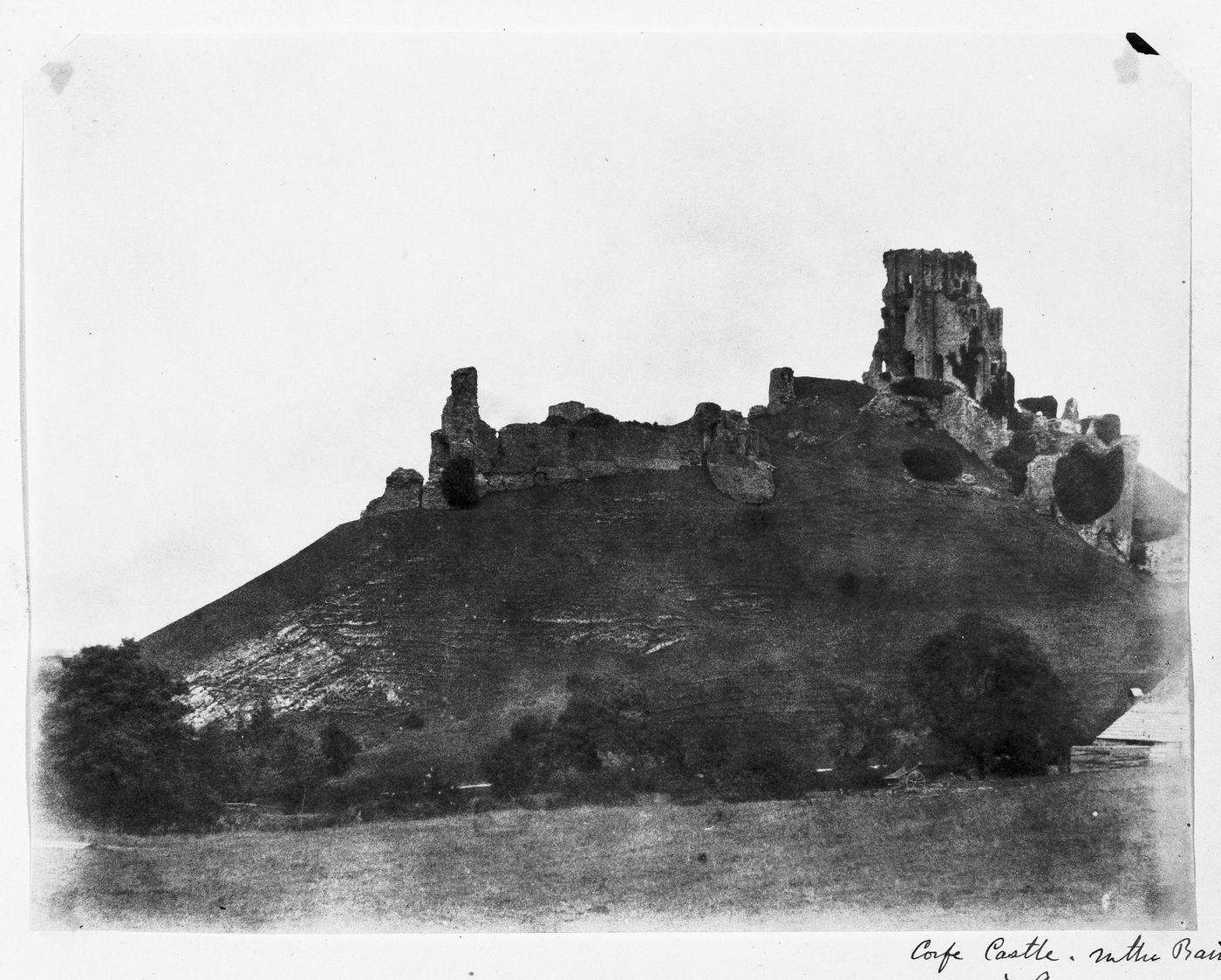 Corfe Castle in the Rain