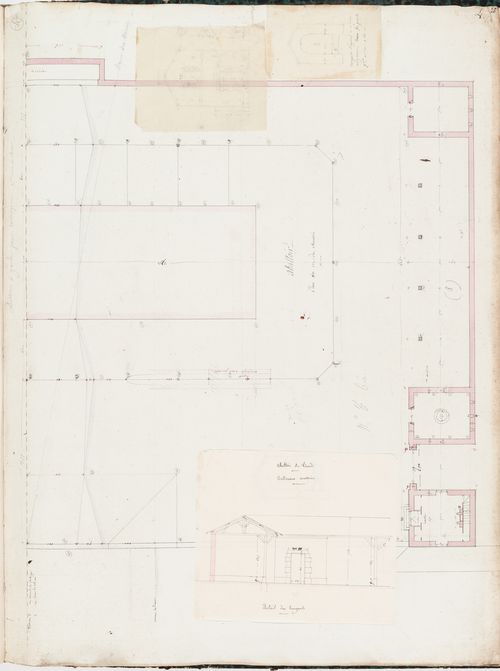 Project for Clos d'équarrissage, fôret de Bondy: Ground floor plan for the slaughterhouse