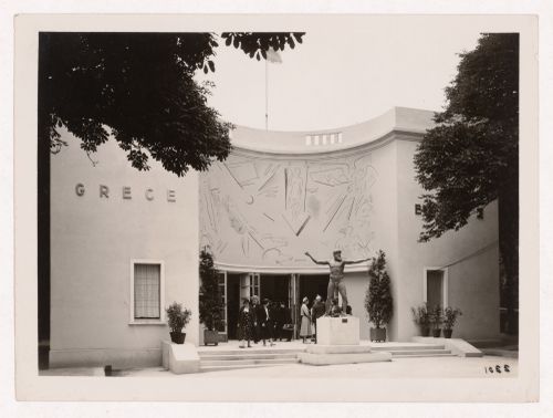 View of Greece's pavilion, 1937 Exposition internationale, Paris, France