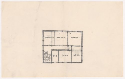Dexel House, Jena, Germany: Upper level plan