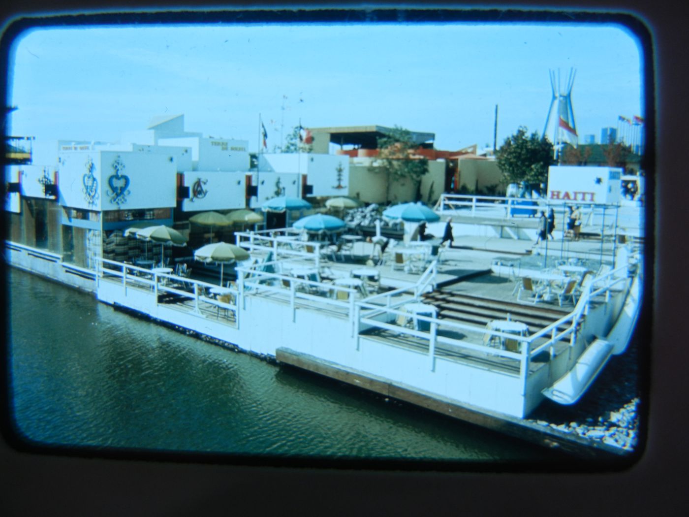 View of the Pavilion of Haiti, Expo 67, Montréal, Québec