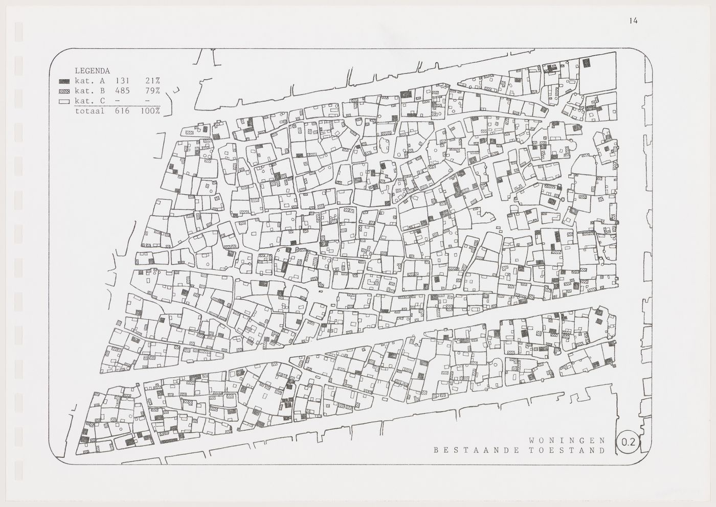 Map of Ouagadougou suburban development, Burkina Faso