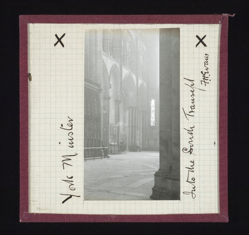 View into south transept of York Minster, York, North Yorkshire, England