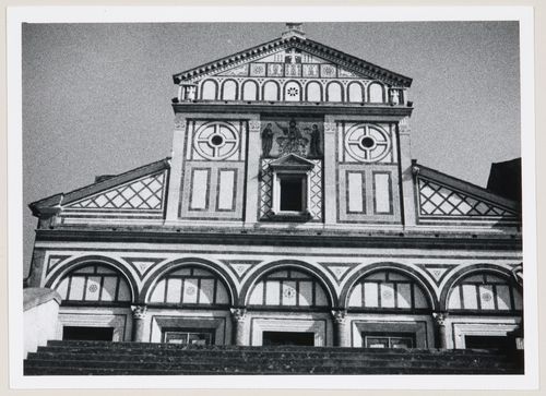 Partial view of San Miniato al Monte, Florence, Italy