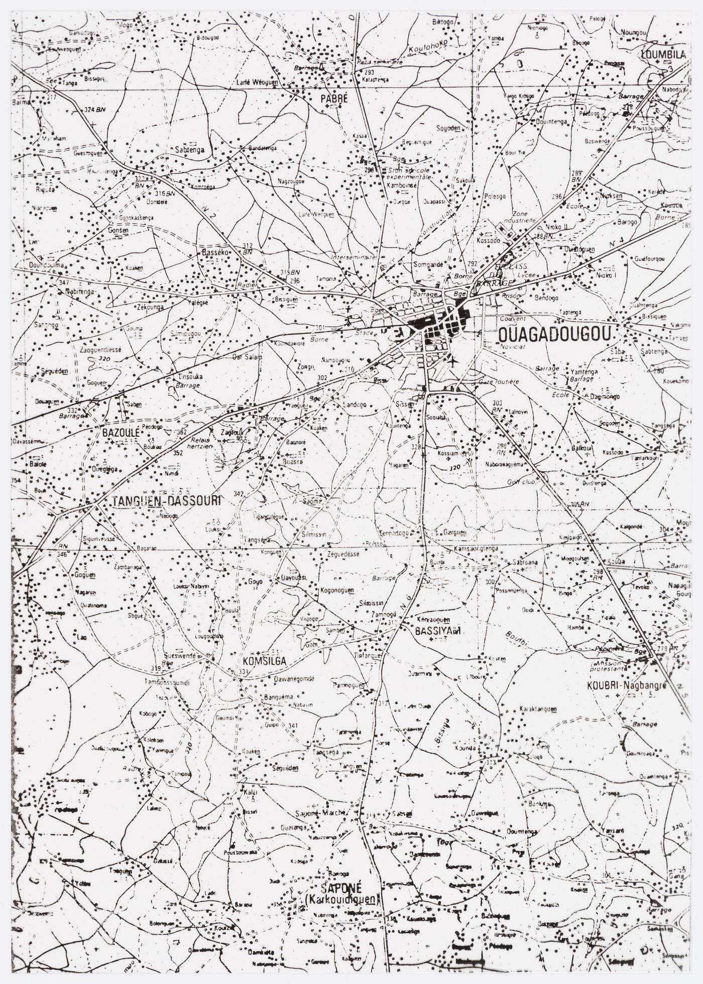 Maps of the Project Villages-Centres Banlieue de Ouagadougou, Burkina Faso