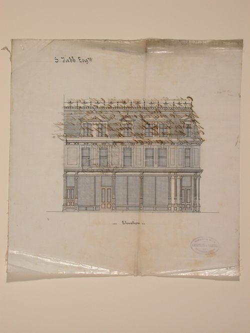 Bldg. belonging to Samuel Young Tabb - elevation