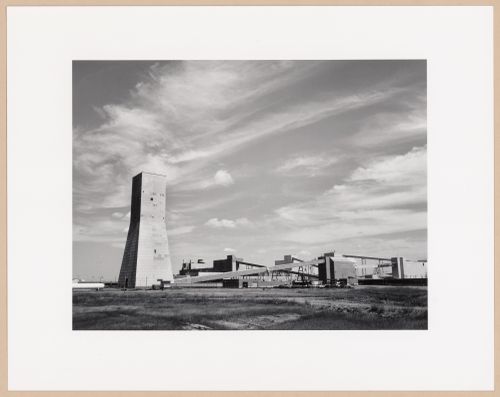 Lanigan headframe, Potash Corporation of Saskatchewan Mining Ltd., Guernsey, Saskatchewan, from the series The Forms of Canadian Industrial Architecture