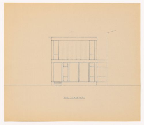 West elevation for Northern New York House