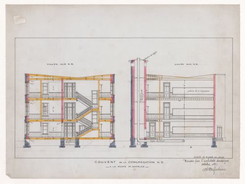 Couvent de la Congregation, Notre Dame - Section on AB/CD