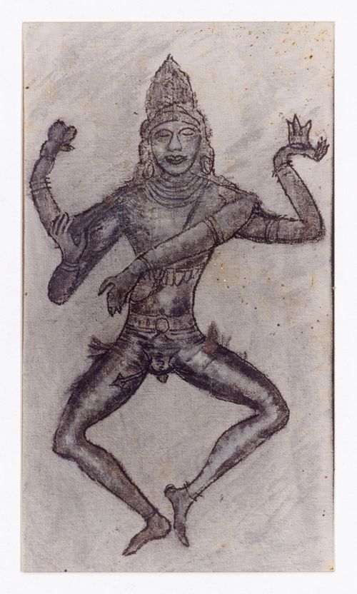 Photograph of Aditya Prakash's artwork of a deity