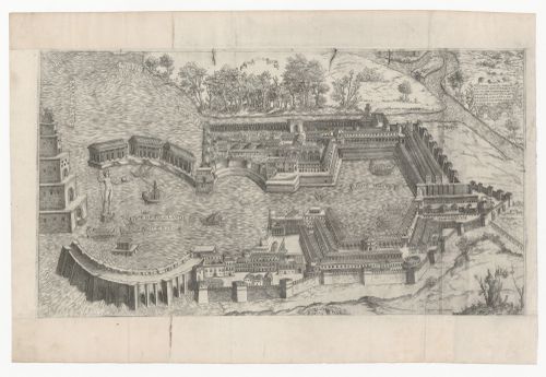 Bird's-eye reconstruction of the port of Ostia