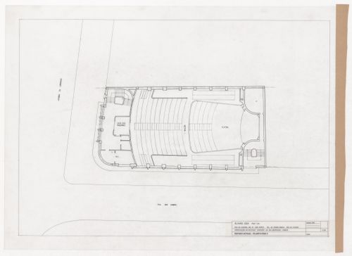 Floor plan for Remodelação do Cinema Condes, Lisbon, Portugal