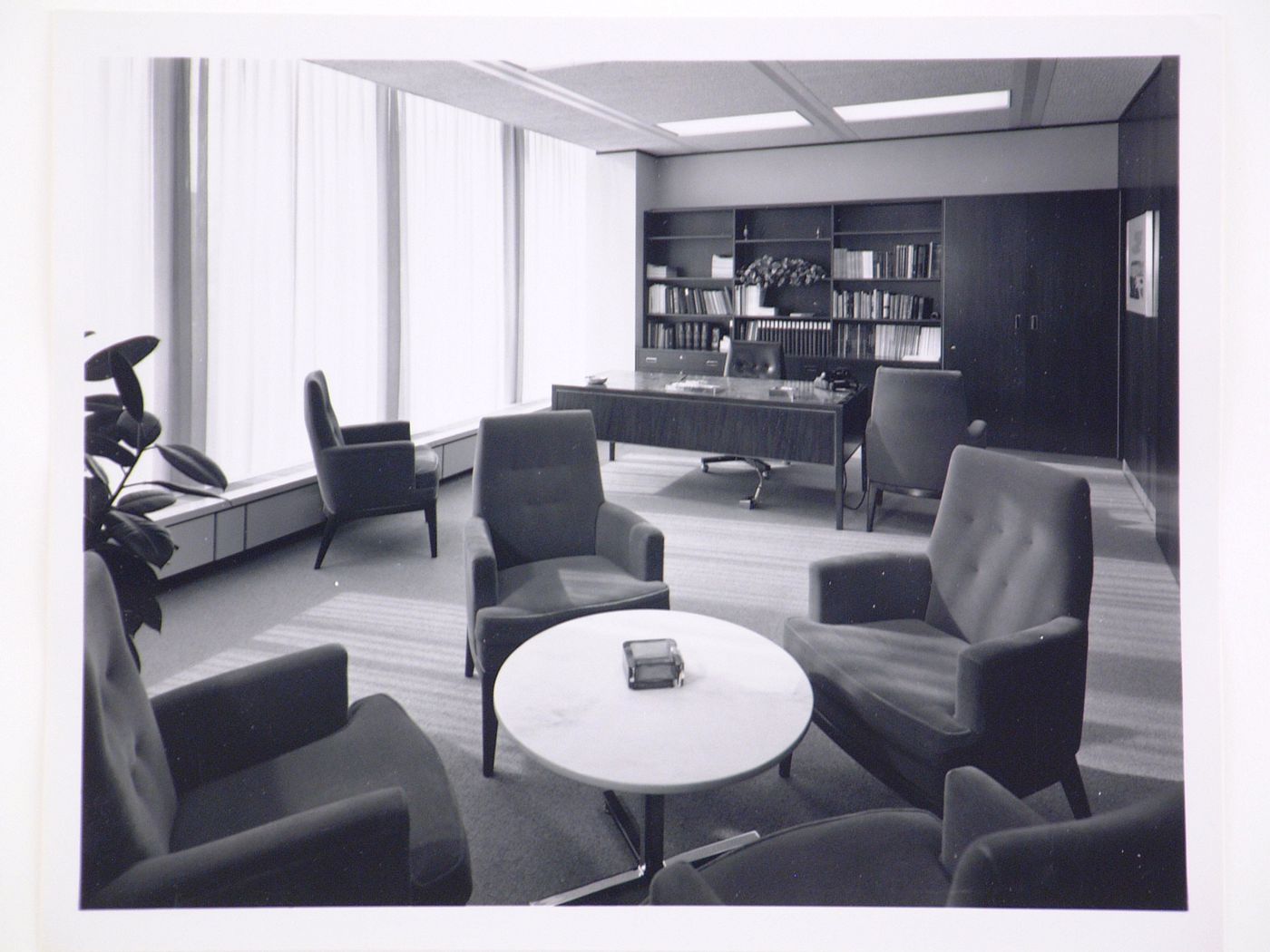 Interior view of an office with a sitting area, Hartford National Bank and Trust Company building, Hartford, Connecticut, United States