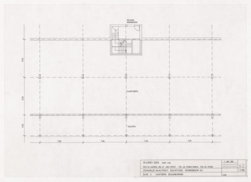 Floor plan for Ceramique Terrein Blocos de habitação e escritórios, Maastrich, the Netherlands