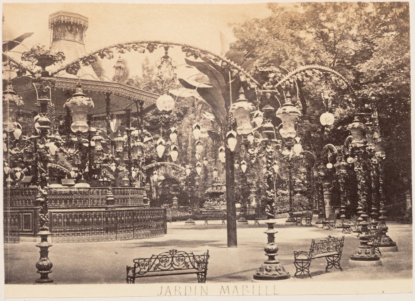 Plate from album ''Buildings, parks and streets of Paris, Versailles and environs, France''