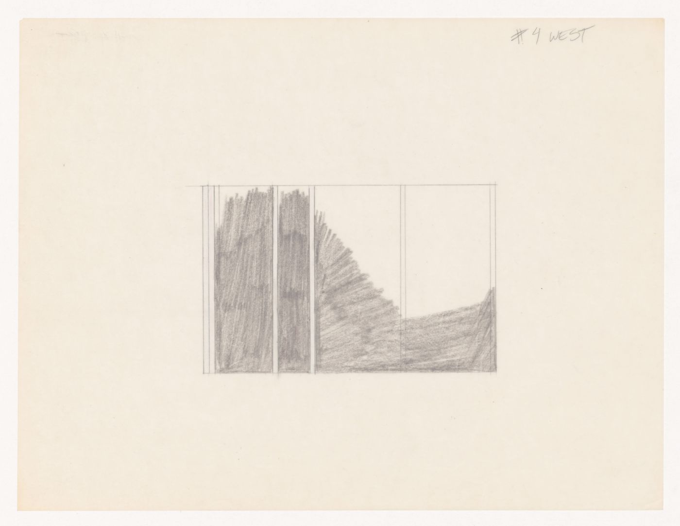 Sketch elevation for House VI, Cornwall, Connecticut