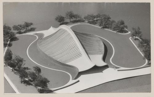 View of model for David S. Ingalls Hockey Rink, New Haven, Connecticut, United States