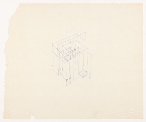 Sketch axonometric for House VI, Cornwall, Connecticut